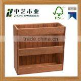 Factory Price Wholesale Desktop Handmade Custom Wooden Magazine Rack File Holder thumbnail-6