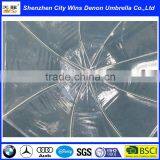 23"8k PVC Umbrella Transparent White, Hook Handle Rain Use Straight Umbrella thumbnail-4