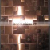 bronze color aluminium bizassa mosaic backsplash