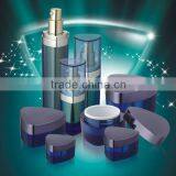 Triangular Empty Acrylic Cream Jar and Lotion Pump Bottle for Cosmetic Packaging
