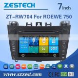 ZESTECH 2 Din Touch screen Car Dvd player for ROEWE 750 with GPS+SWC+BT+3G+POD+Radio