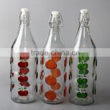 glass water bottles with clip