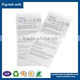 Fashion Designed Double Face Coated Black Leather T Shirt Printed Nylon Label