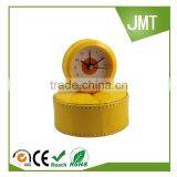 Round Plastic Clock Yellow Color Alarm Clock thumbnail-2
