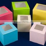 decorative single pack mini paper cupcake box