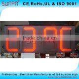 Spanish Synchronized Digital Clock LED Clock Electric Clock Sign 24" thumbnail-2