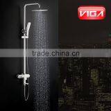 White/Black/Chrome Shower Column Set With ABS Shower Head thumbnail-2