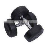 High Quality Crossfit Fixed Round Rubber Dumbbell thumbnail-4