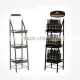 Free Standing Supermarket Metal Wine Tower Rack Stand HSX-3220 thumbnail-1