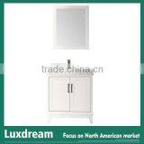 24 Inch White Carrara Marble Top Bathroom Furniture