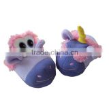 Cute plush animal slippers for Hippo