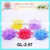 colored painting glass tea light candle holder