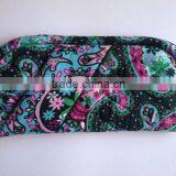 Z111 Quilted Cotton Folding Personalized Eyeglass Case thumbnail-1