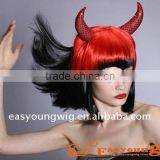 Buy Synthetic Halloween Festival Wig,cheap Party Wig With Horn, Cosplay thumbnail-1