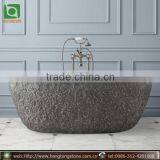 Black Solid Stone Bathtub thumbnail-1