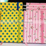 Linen Fabric Cover Notebook With Elastic Closure