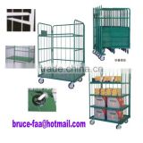 Nestable logistic cart/trolley with iron base