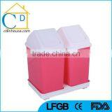 13 Gallon Public Large Big Size Plastic Dustbin Stand with Wheel