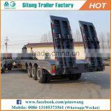 Heavy Machinery 60-100 Tons Low Loader Trailer Dimensions Tri Axle Lowboy Trailers For Sale thumbnail-1