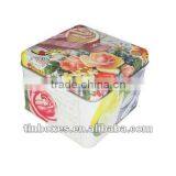 Delicate Small Square Cosmetics Plain Tin Case thumbnail-1