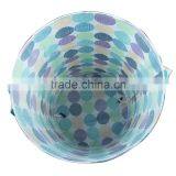 16.5*H25 Inch Polyester Laundry Basket, Bubble Pattern thumbnail-3