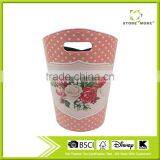 Living Room Bathroom Trash Can, Leather Trash Bin Without Lid thumbnail-1