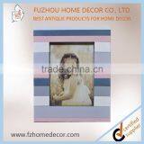 Terse Style Wooden Painting Photo Frame With Color Stripe for Decoration or Gift thumbnail-1