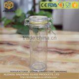 Home Use 100ml Recycled Food Storage Airtight Glass Lid Clip Top Glass Jar thumbnail-1