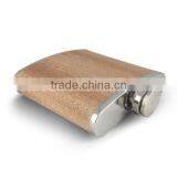 Hot Sell Stainless Steel Hip Flask, Cherry Wooden Hip Flask thumbnail-3