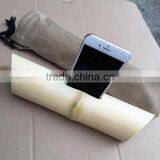 Customized Logo Bamboo Portable Speakers for Mobile Phone thumbnail-2
