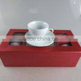 Exquisite White Porcelain White Porcelain Coffee Set,Mini Cup and Saucer 6-set thumbnail-1