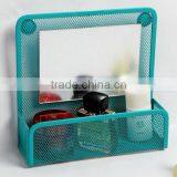 Hangzhou Supplier Fashion Metal Mesh Magnetic Holder With Mirror For Office And Home thumbnail-2