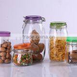 Clear Glass Jar With Metal Buckle thumbnail-1