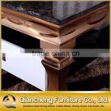 High Quality Coffee Table With Mirror Rose Stainless Steel Frame 874-1# thumbnail-4