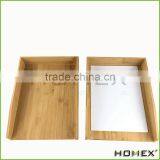 Bamboo Office Paper Tray /office Tray/ Letter Tray Homex-BSCI thumbnail-2