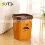 Emc Plastic Trash Waste Bins, 18L Square Shape Plastic Trash Bins thumbnail-3