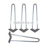 28 Inches Chrome Furniture Part Solid Wire Hairpin Metal Coffee Table Hairpin Legs thumbnail-4