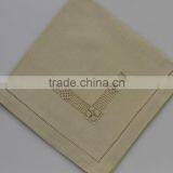 100% Cotton Plain Hemstitched Table Napkins, Set of 6