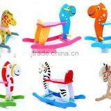 2017 Wooden Rocking Horse Baby Toy Kids Children Equipment Parts Product Wholesale Interior Decoration China Supplier thumbnail-2