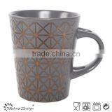 12oz Metal Glaze Ceramic Coffee Mugs thumbnail-2