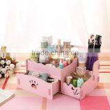 The Wooden Box DIY Korean Cosmetic Storage Box Desktop Drawer Storage thumbnail-3