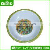 Top Grade Cartoon Turtle Printed 6" Kids Hot Sale Melamine Profiled Bowl thumbnail-1