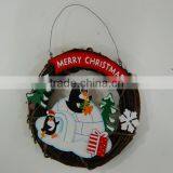 Christmas Wooden Wreath Decoration JA02-11995A thumbnail-1