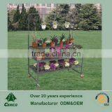 Tri-Step Display Bench With Purlin, Garden Plant Display Racks , thumbnail-1