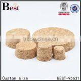 Custom Size Cosmetic Wooden Bottle Cork Stoppers, Small Glass Bottle Wooden Cork Stopper thumbnail-1