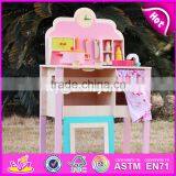 2017 New Design Pretend Play Girls Wooden Kitchen Toys W10C150-S thumbnail-1