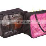 Clear PVC Mesh 3pcs Travel Kits Toiletry Bag Sets thumbnail-3