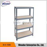 Boltless Garage Warehouse Rack /steel Shelf/rivet Shelf/4 -tier Adjustable Display Metal Storage Shelf thumbnail-1