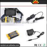 Wholesale High Quality XML T6 LED 2000 Lm Remote Control Rechargeable Headlamp With 18650 Battery, Charger and Car Charger thumbnail-5