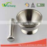 WCJ524 Premium Food Safety Stainless Steel Kitchen Tools MORTAR PESTLE SET thumbnail-3